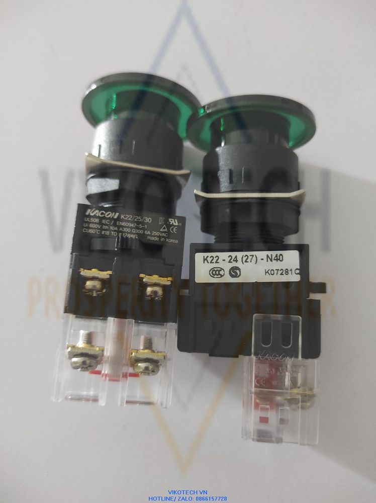 Pulsante Di Arresto Di Emergenza Kacon K22-81R &ndash; Nuovo, Per Quadri Elettrici